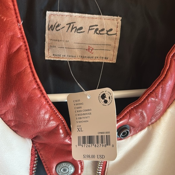 NWT Free People We The Free Retro Vegan Moto Jacket - Picture 13 of 16